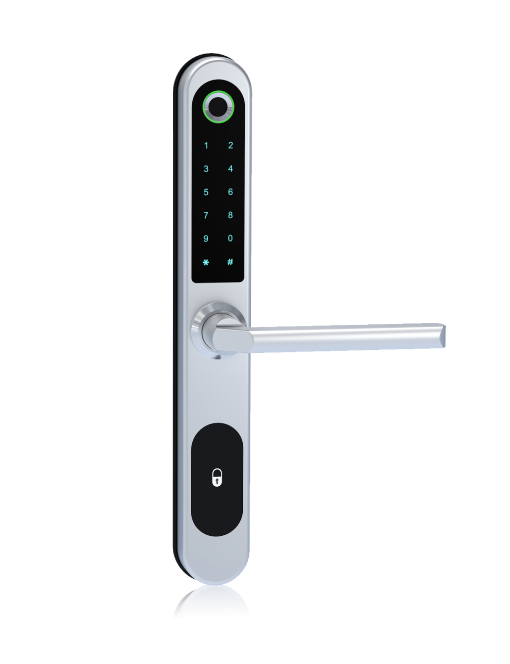 Broken bridge aluminum fingerprint lock